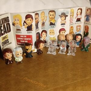 The Walking Dead Chibi Collectible Figure Set - Clear & HUMAN 11 Piece Set